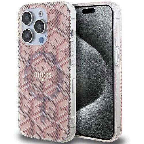 Guess OVITEK IML GCUBE MAGSAFE ZA IPHONE 15 PRO - ROZA, (21833380) Cene