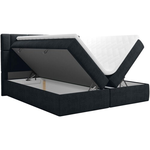 Boxxx POSTELJA Z VZMETNICO 140 cm x 200 cm , tekstil antracit Slike