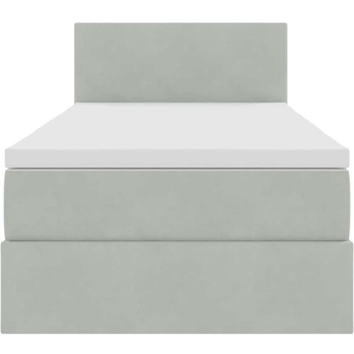  Krevet s od storage s madracem Svijetlo siva 90 x 190 cm Bar&amp;scaron;un Slike
