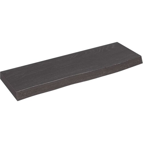  Polica tamnosiva 60 x 20 x 4 cm od obrađene hrastovine Cene