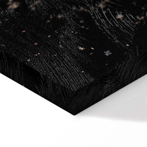  Slika - Symmetry of Shapes (1-part) - Graphic Motif in Black Shade 60x90 Premium Print Slike