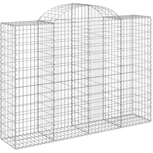 Lučne gabionske ko&amp;scaron;are 10kom 200x50x140/160cm pocinčano željezo Slike