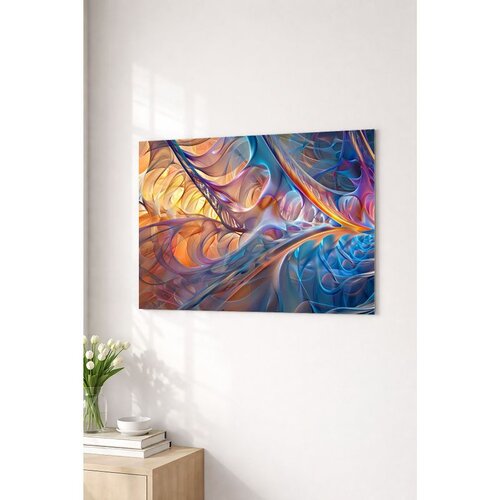 WALLXPERT Artmtlpnt9-2840 Multicolor Decorative Metal Painting Cene