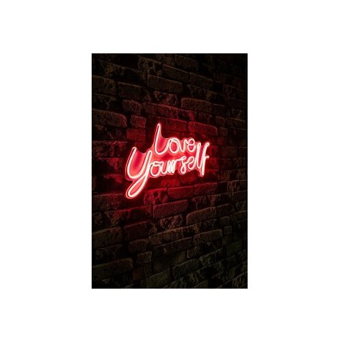 WALLXPERT dekorativna plastična led rasveta love yourself red Cene