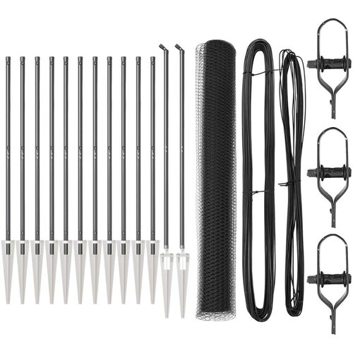  Set ograde Set od 2 Siva Metal  Plastika 25 x 1 2 m Izdržljivo Cijene