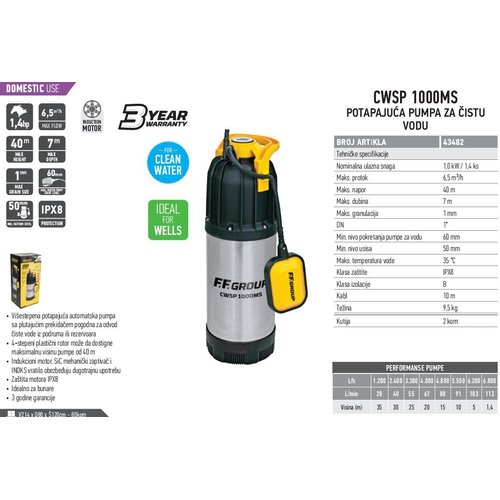 FF_Group FF EA POTAP.PUMPA CWSP1000 MS Cene