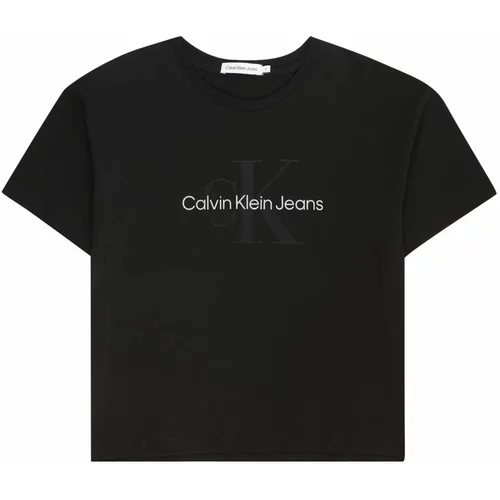 Calvin Klein Jeans Majica svetlo siva / temno siva / črna