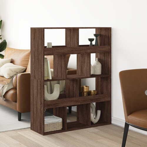 VidaXL Sobna pregrada boja hrasta 100x33x125,5 cm konstruirano drvo Slike