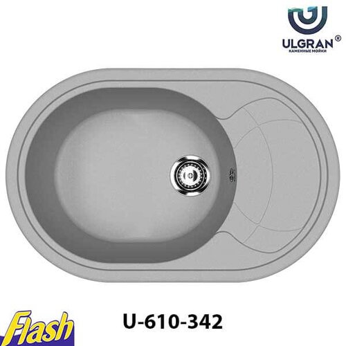 Ulgran granitna sudopera usadna okrugla U-610 (5 boja) 342 - grafit Cene