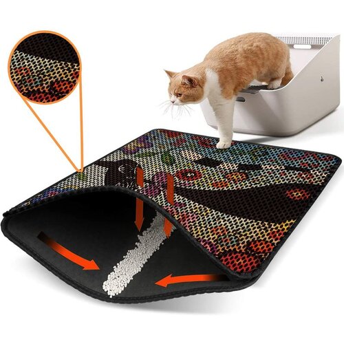 WALLXPERT Nrszn0110 multicolor cat litter mat Cene