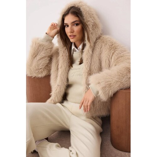 TRENDYOLMILLA ženska jakna Twoaw26Mo00025, bež-bež Cene