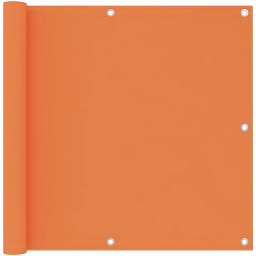 vidaXL Balkonsko platno oranžno 90x500 cm oksford blago