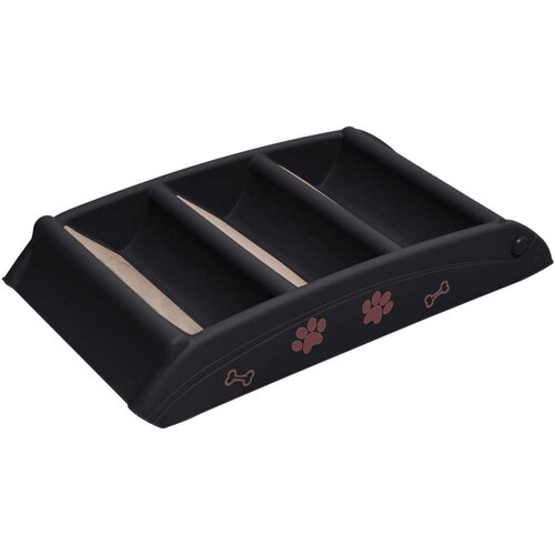 VidaXL Zložljive stopnice za pse črne 62x40x49,5 cm Slike