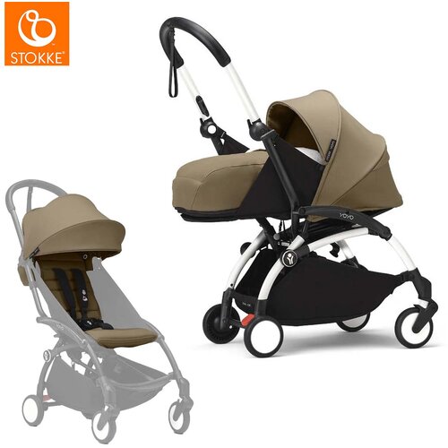 Stokke yoyo³ dječja kolica 2v1 newborn pack 0+ toffee (white frame) Cijene