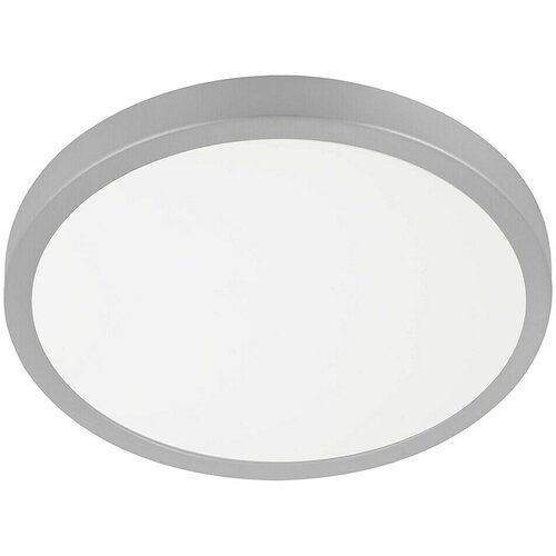 Eglo LED stropna svetilka (Do x &amp;Scaron; x V: 28,5 x 28,5 x 2,8 cm, Srebrna, Toplo bela, Okrogla) Slike