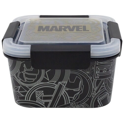 STOR Crna plastična dječja kutija za ručak Marvel &amp;ndash; Slike
