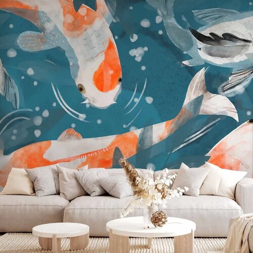  Foto tapeta - Koi Fishes - Second Variant 98x70 Samoljepljiva Cene