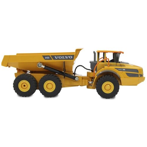 JAMARA kamion na daljinsko upravljanje, kiper Volvo A40G, žuti 1:20 Slike