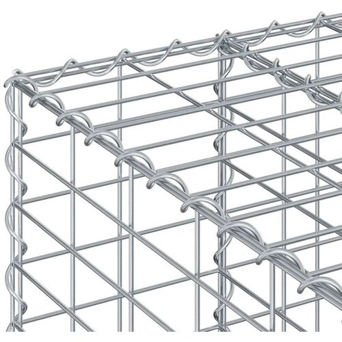  Gabionski uzdignuti krevet Srebrno 60 x 60 x 55 cm - 60 x 50 x 55 cm Slike