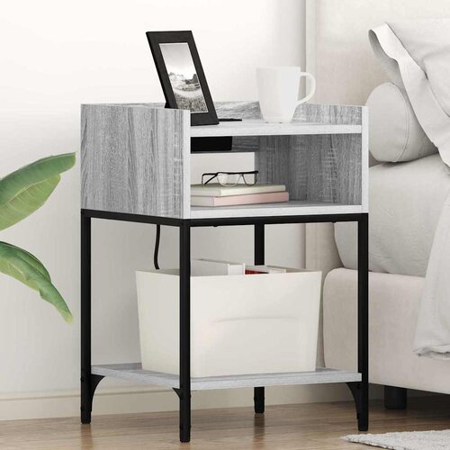  Noćni ormar 2 pcs Siva Sonoma 40 x 40 x 61 cm Konstruirano drvo Cene