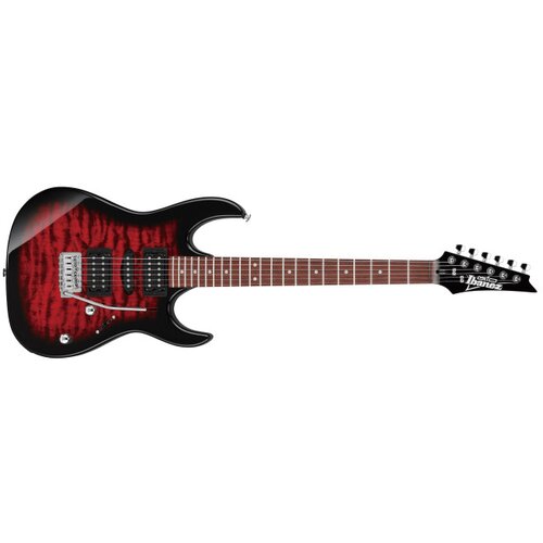 Ibanez Električna gitara GRX70QA-TRB, Transparent Red Burst Cene