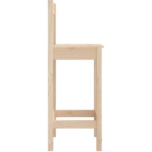  Barske stolice 2 kom 40 x 41,5 x 112 cm od masivne borovine Slike