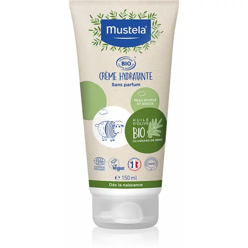 Mustela BIO Hydrating Cream with Olive Oil vlažilna krema za obraz in telo za otroke od rojstva 150 ml