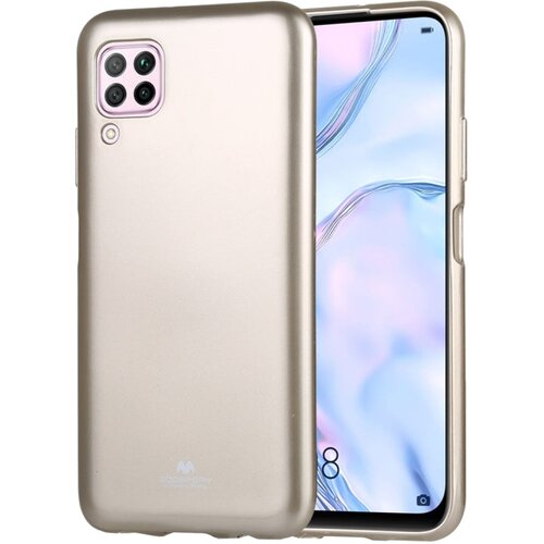 Goospery Ovitek za Huawei P40 Lite | Jelly, Zlata barva Cene