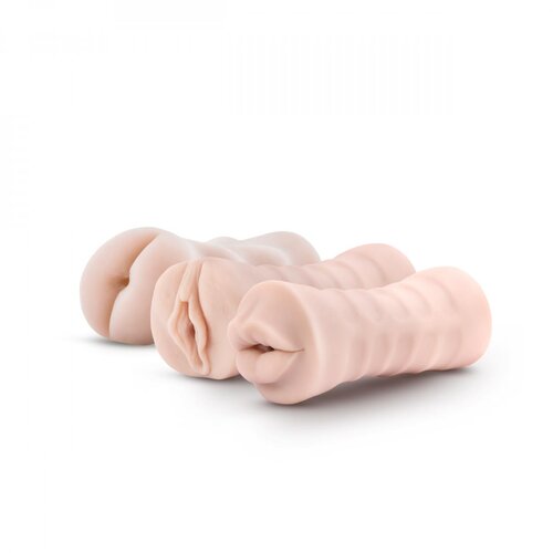 M For Men trodijelni komplet masturbatora s vibratorom M for Men Slike