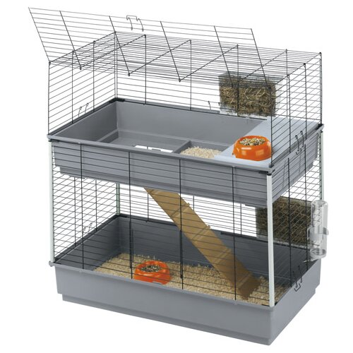 Ferplast kletka za kunce rabbit 100, dvojna &amp;ndash; 99 x 51 x 97 cm Slike