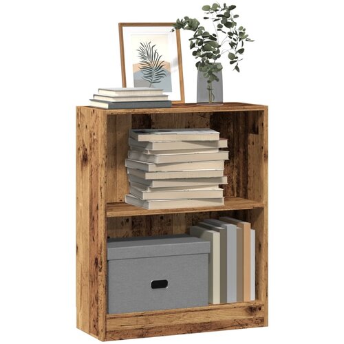  Regal za knjige boja starog drva 60x24x76 cm konstruirano drvo Cijene
