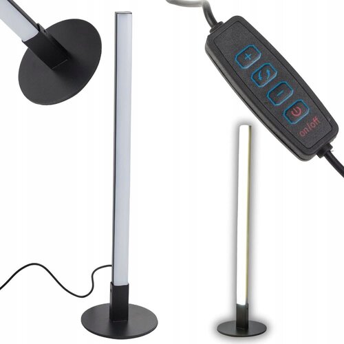  LED vertikalna namizna svetilka 3 barve svetlobe USB 40cm 120&deg; črna Cene