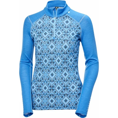 Helly Hansen W Lifa Merino Midweight 2-in-1 Graphic Half-zip Base Layer Ultra Blue Star Pixel L Termo spodnje perilo