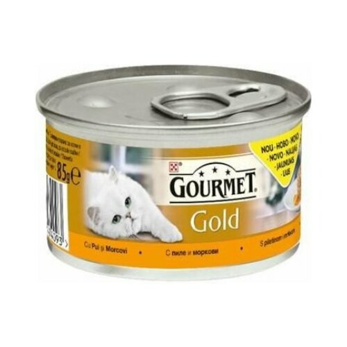 Purina gourmet gold hrana za mačke piletina 85g Slike