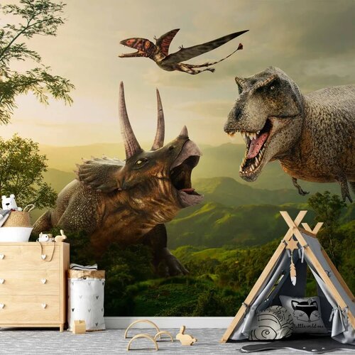  Foto tapeta - Dinosaur Square 150x105 Vodootporna Cene