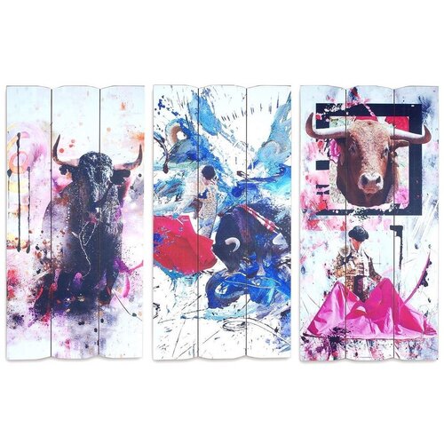 Signes Grimalt Zidni Ukras Sigris Set 3U Multicolour Slike