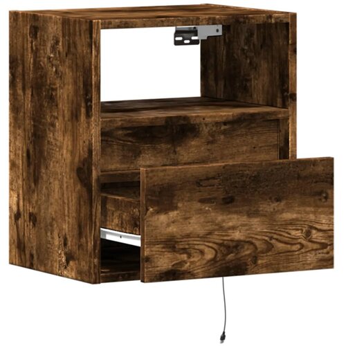  Zidni TV ormarići LED 2 kom boja hrasta 41x31x45 cm Slike
