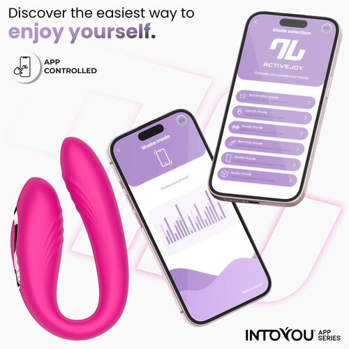 INTOYOU App Series Couty 360 Swinging &amp;amp; Vibrating Couple Toy with App Pink Slike