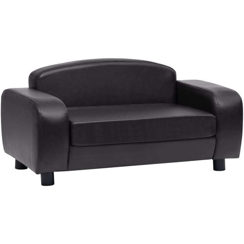 VidaXL Sofa za pse crna 80 x 50 x 40 cm od umjetne kože Slike