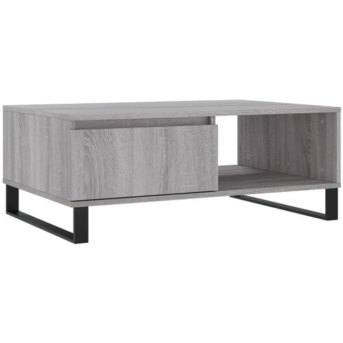 Maison Chic Klubska mizica - kavna mizica - Nizka mizica siva sonoma 90x60x35 cm inženirski les, (21753236) Cene