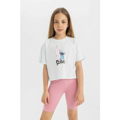 Defacto Girls Disney Lilo & Stitch Short Sleeve T-Shirt