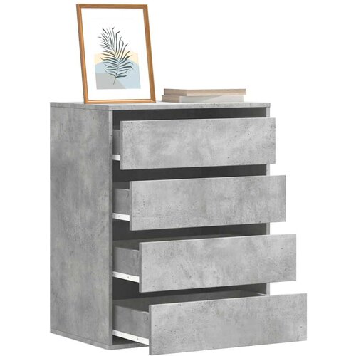 Furnova Kotni predalnik betonsko siv 60x41x76 cm inženirski les, (22105546) Slike