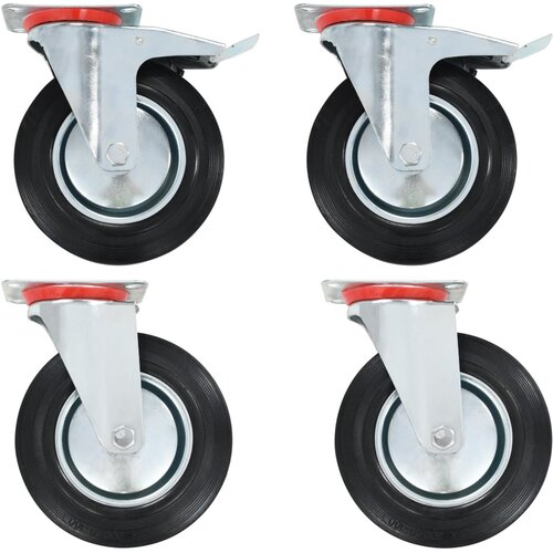 vidaXL gibljiva kolesa 4 kosi 200 mm Cene