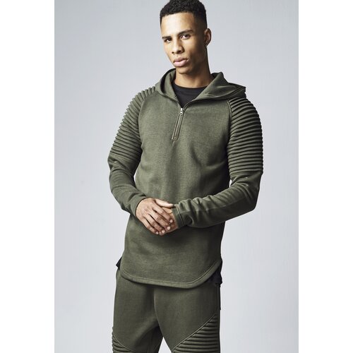 Urban Classics Pleated sleeves Terry Hoody olive Slike
