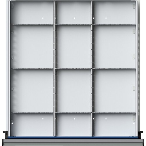 ANKE Pločevinast delilnik za predale ŠxG 500 x 540 mm, ⅓-delitev, za predale z višino 60 mm Cene