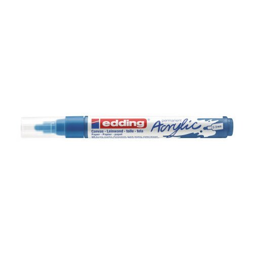 Edding akrilni marker E-5100 medium 2-3mm obli vrh plava ( 12MA51E ) Slike