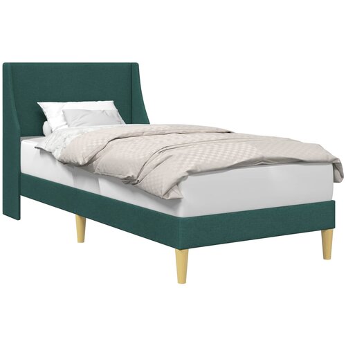 vidaXL Konstrukcija postelje Temno zelena 90 x 200 cm blago, (5000142096) Cene