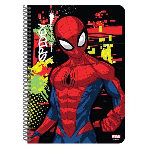 DIAKAKIS Sveska sa spiralom B5 SPIDERMAN 60L mix 508412 Slike