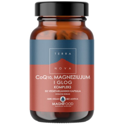 Terranova CoQ10, Magnezijum i Glog Kompleks, 50 Kapsula - Srčana Podrška Cene