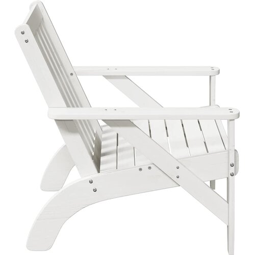 VidaXL Vrtna stolica Adirondack bijela 75x77x77 cm od masivne borovine Slike